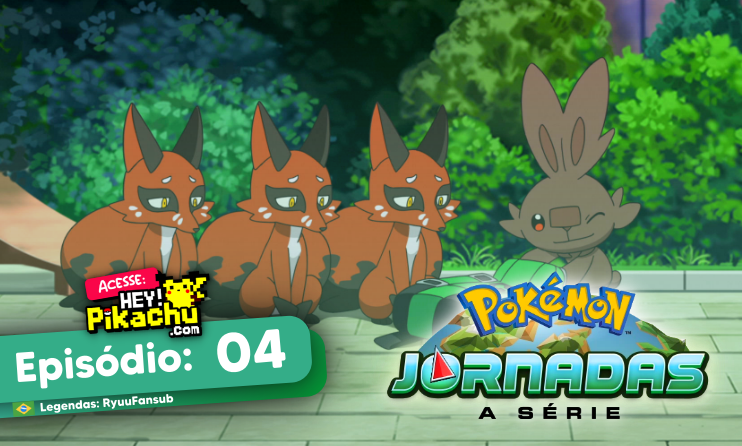 ◓ Anime Pokémon Journeys (Pokémon Jornadas) • Episódio 04: Vamos para a  Região de Galar! Um encontro com Scorbunny!!